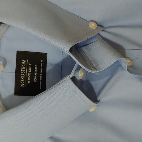 Nordstrom Men's Size 17 32/33 Traditional Fit Long Sleeve Buttondown - Picture 2 of 7